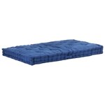 vidaXL Coussins de plancher de palette 2 Pièces Coton Bleu clair