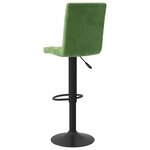 vidaXL Tabouret de bar Vert foncé Velours