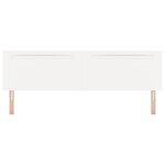 Tête de lit vidaXL Design simple Blanc pur 200 cm Similicuir