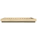 vidaXL Cadre de lit chêne sonoma 140x200 cm bois d'ingénierie