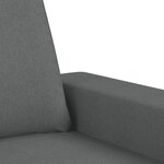 vidaXL Ensemble de canapés 2 Pièces gris foncé tissu