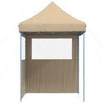 vidaXL Tente de réception pliable escamotable avec 2 parois latérales