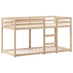 vidaXL Lit superposé avec toit 75x190 cm bois de pin massif