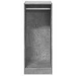 vidaXL Garde-robe gris béton 48x41x102 cm bois d'ingénierie