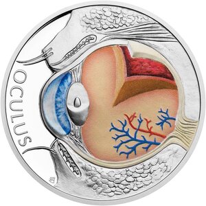 Pièce de monnaie en Argent 1 Dollar g 31.1 (1 oz) Millésime 2025 Human Body EYE