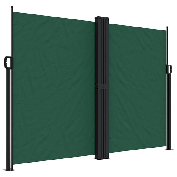 vidaXL Auvent latéral rétractable vert foncé 180x600 cm