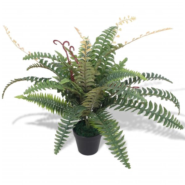 vidaXL Plante artificielle avec pot Fougère 60 cm Vert