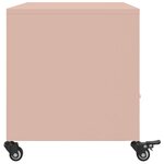 vidaXL Meuble TV rose 68x39x43 5 cm acier laminé à froid