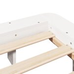 vidaXL Cadre de lit sans matelas blanc 180x200 cm bois massif de pin
