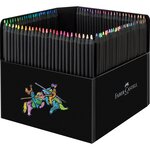 Crayons de couleur Black Edition étui en carton de 100 FABER-CASTELL