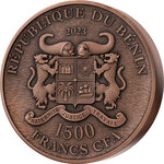 Monnaie en cuivre 1500 francs g 1000 (1 kg) millésime 2023 giant panda 1