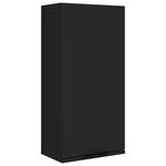 vidaXL Armoire murale de salle de bain Noir 32x20x67 cm