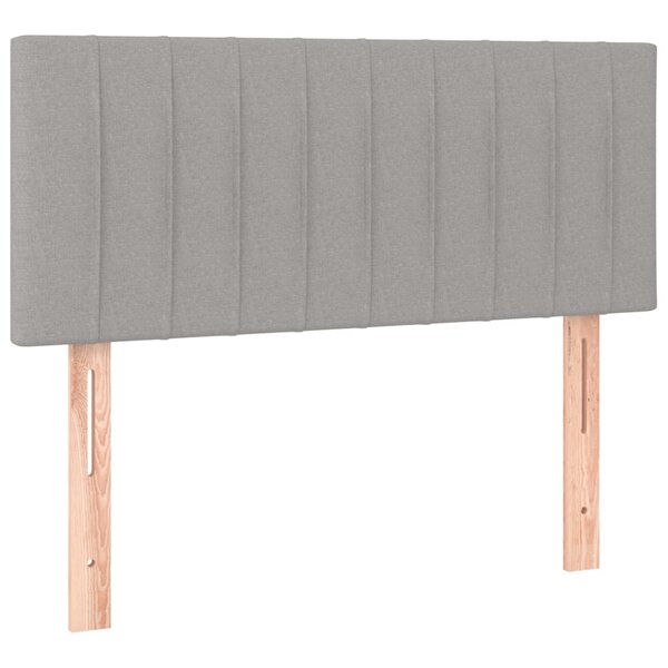 vidaXL Tête de lit Gris clair 80x5x78/88 cm Tissu