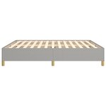 vidaXL Cadre de lit Gris clair 160x200 cm Tissu