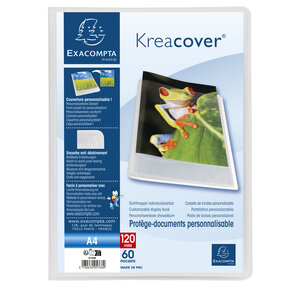 Protège-documents En Polypropylène Semi Rigide Kreacover® Chromaline 120 Vues - A4 - Incolore - X 10 - Exacompta
