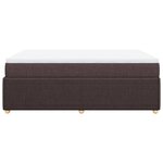 vidaXL Sommier à lattes de lit avec matelas Marron foncé 160x200 cm