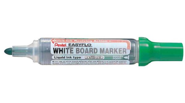 Marqueur tableau blanc EASYFLO MW50M Pte ogive 2,5 mm Vert PENTEL