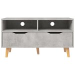 vidaXL Meuble TV gris béton 90x40x48 5 cm bois d'ingénierie