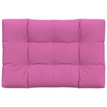 vidaXL Coussin de palette Rose 120x80x12 cm tissu