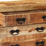 vidaXL Buffet avec 3 tiroirs 80x30x65 cm bois de manguier brut massif