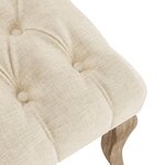 vidaXL Chaises à manger lot de 4 beige tissu à l'aspect de lin
