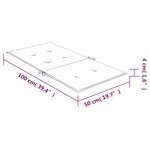 vidaXL Coussins de chaise à dossier bas lot de 4 modèle de feuille