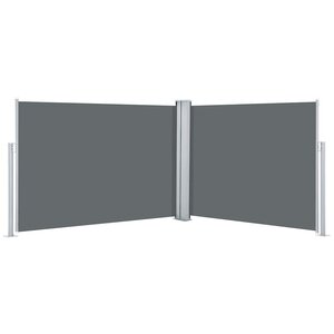 vidaXL Auvent latéral rétractable Anthracite 100 x 1000 cm