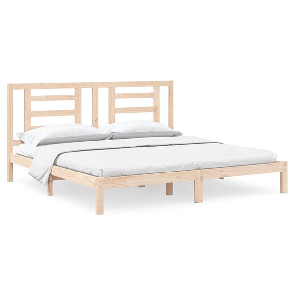 vidaXL Cadre de lit Bois de pin massif 200x200 cm