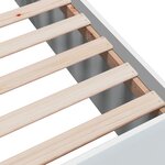 vidaXL Cadre de lit blanc 120x200 cm bois d'ingénierie