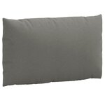 vidaXL Coussins de palette lot de 3 gris foncé mélangé tissu