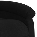 vidaXL Fauteuil inclinable de massage électrique Noir Tissu