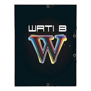 Exacompta : wati b : chemise à élastiques 3 rabats polypro a4 - w multicouleurs