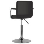 vidaXL Chaise de salle à manger Noir Similicuir