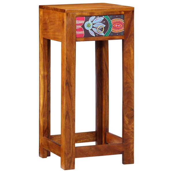 Support de téléphone vidaXL 35x35x75 cm en bois d'acacia massif