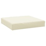 vidaXL Coussin de palette crème 60x60x6 cm tissu oxford