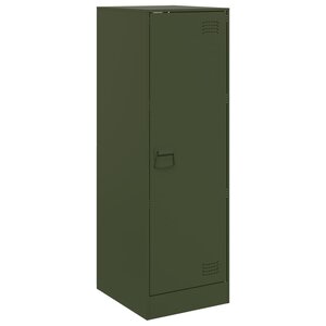 vidaXL Buffet vert olive 34 5x39x107 cm acier