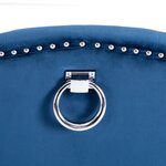 vidaXL Chaises à manger lot de 2 Bleu Velours