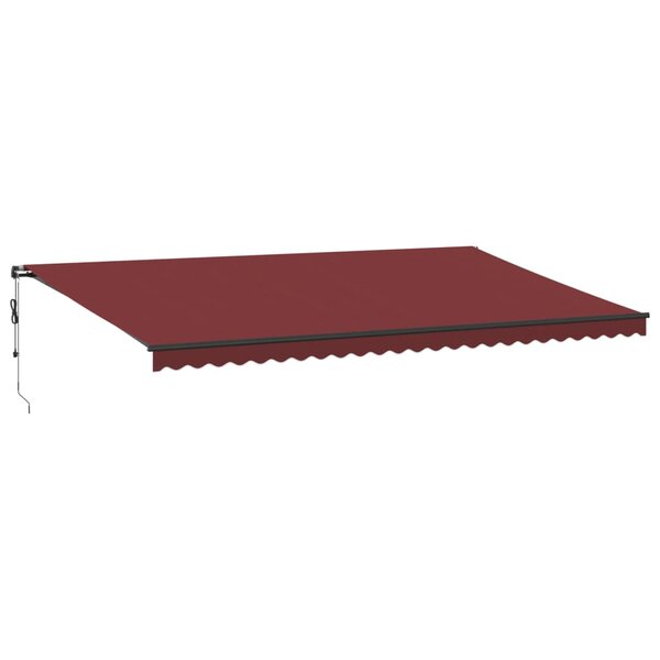 vidaXL Auvent rétractable automatique bordeaux 600x300 cm