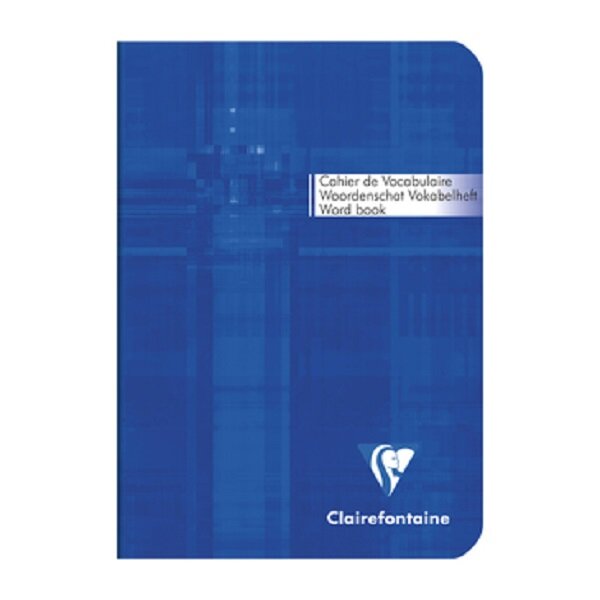 CLAIREFONTAINE Carnet vocabulaire 10,5x14,8 64p ligné couleur aléatoire