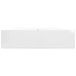 Vasque à poser en céramique Rectangulaire Blanche 60 x 46 cm
