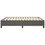 vidaXL Cadre de lit Gris foncé 200 x 200 cm Velours