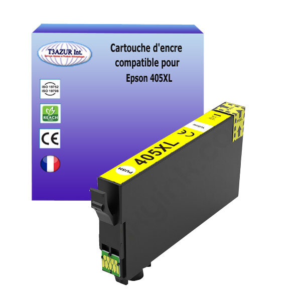 Cartouche compatible avec Epson 405XL Jaune pour Epson WorkForce EC-C7000  WF-3800  WF-3820 DWF  WF-3825