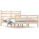vidaXL Cadre de lit Bois de pin massif 140x200 cm