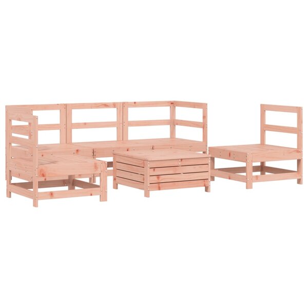 vidaXL Salon de jardin 6 Pièces bois massif sapin de douglas