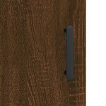vidaXL Buffet haut chêne marron 69 5x31x115 cm bois d'ingénierie