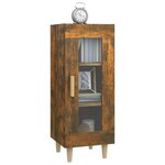 vidaXL Buffet Chêne fumé 34 5x34x90 cm Bois d'ingénierie