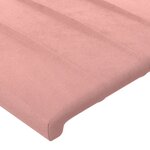 vidaXL Cadre de lit avec tête de lit Rose 80x200 cm Velours