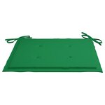 vidaXL Ensemble à manger d'extérieur pliable avec coussin 3 Pièces Teck