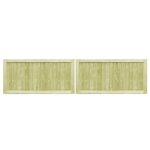 vidaXL Portillons de jardin 2 Pièces Bois de pin imprégné 300x75 cm