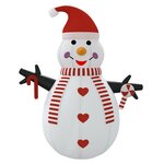 vidaXL Bonhomme de neige gonflable avec LED 360 cm